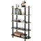 5 Tier Open Bookshelf, Contemporary Classic Modern Style Free Standing Wood Display Rack Unit for Collections, 59" Height Etagere Bookcase